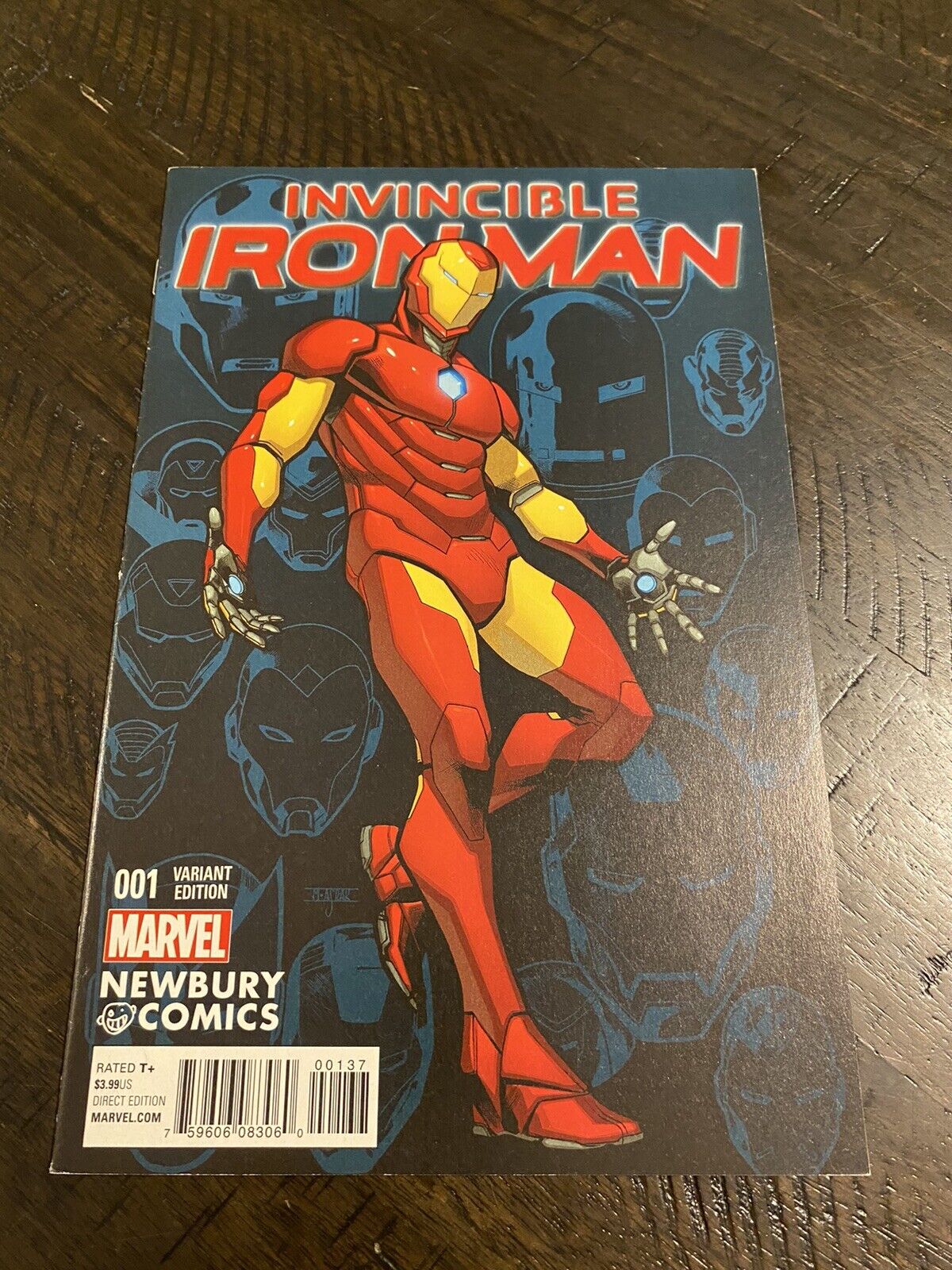 Invincible Iron Man 1 Newbury Variant Marvel Gemini Ship