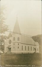 Pownell (Pownal), VT: Catholic Church RPPC - Vintage Vermont Real Photo Postcard picture