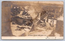K59/ Goshen Indiana RPPC Postcard c1910 Jefferson Theatre Fire Disaster 486 picture