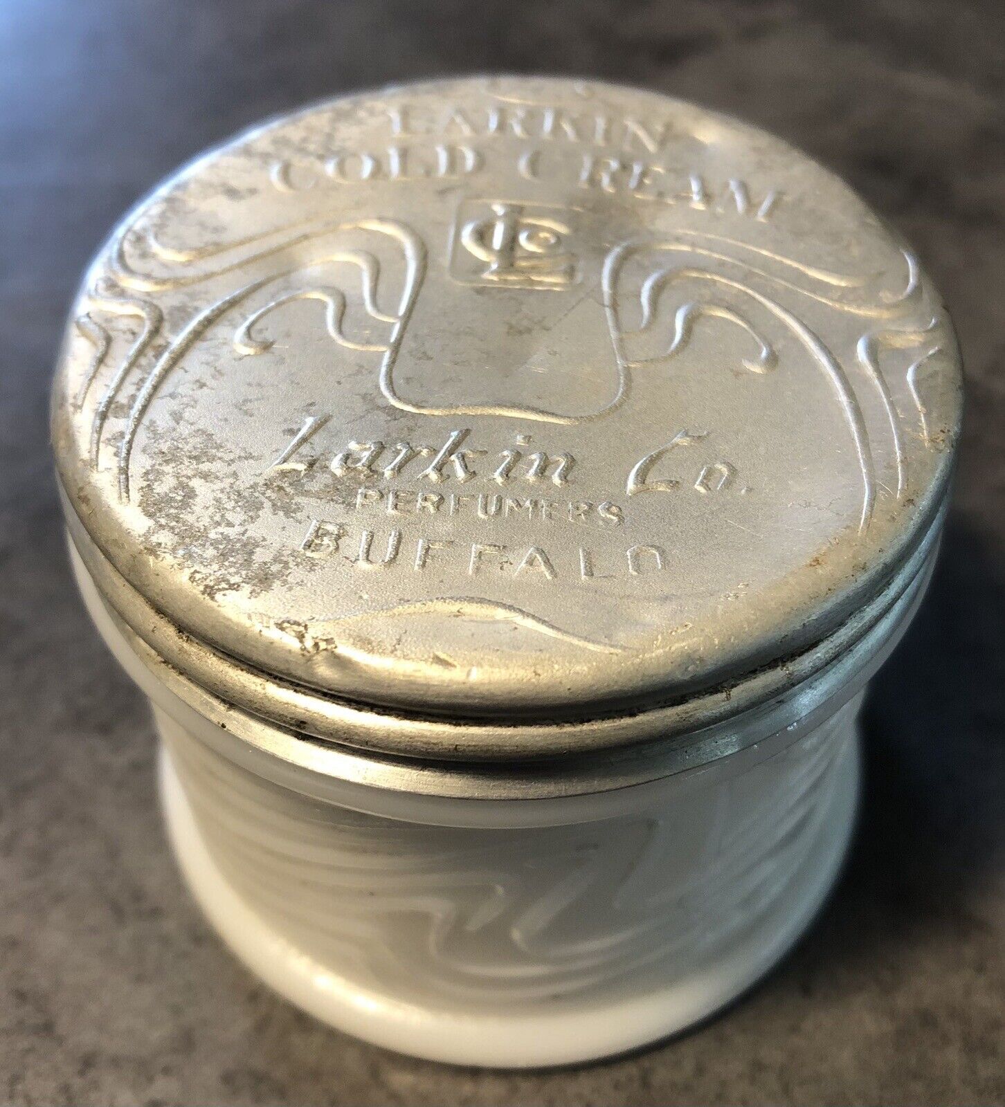 Vintage Larkin Cold Cream Jar with Lid Buffalo, NY