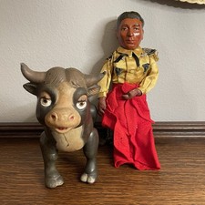 ULTRA RARE 1938 Disney Ferdinand the Bull & Matador Ideal Toy Composition AS-IS picture