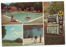 Bartonsville PA Heritage Motel Postcard Pennsylvania picture