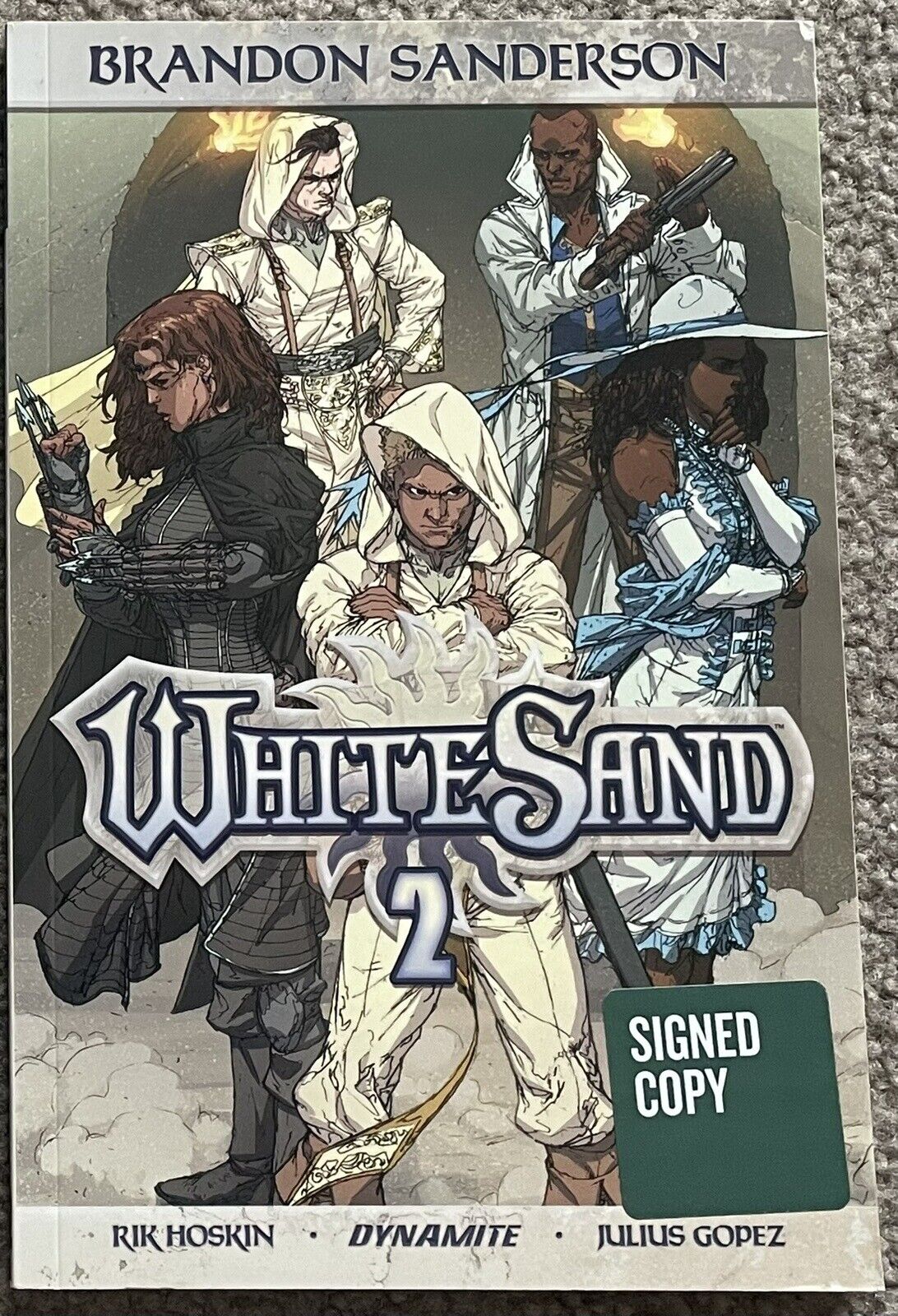 SIGNED ⚡️ WHITE SAND VOLUME 2 by Brandon Sanderson Autographed Auto Signature