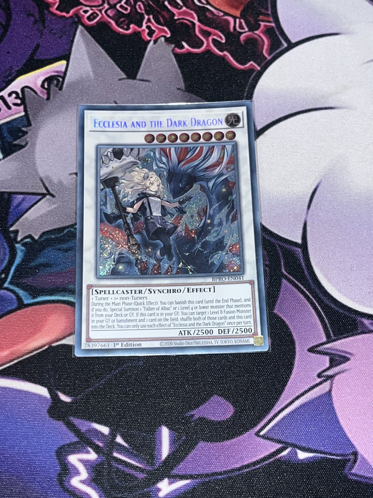 Yugioh Ecclesia And The Dark Dragon BPRO-EN041 Secret Rare 1st Edition Yugioh Ecclesia And The Dark Dragon BPRO-EN041 Secret Rare 1st Edition