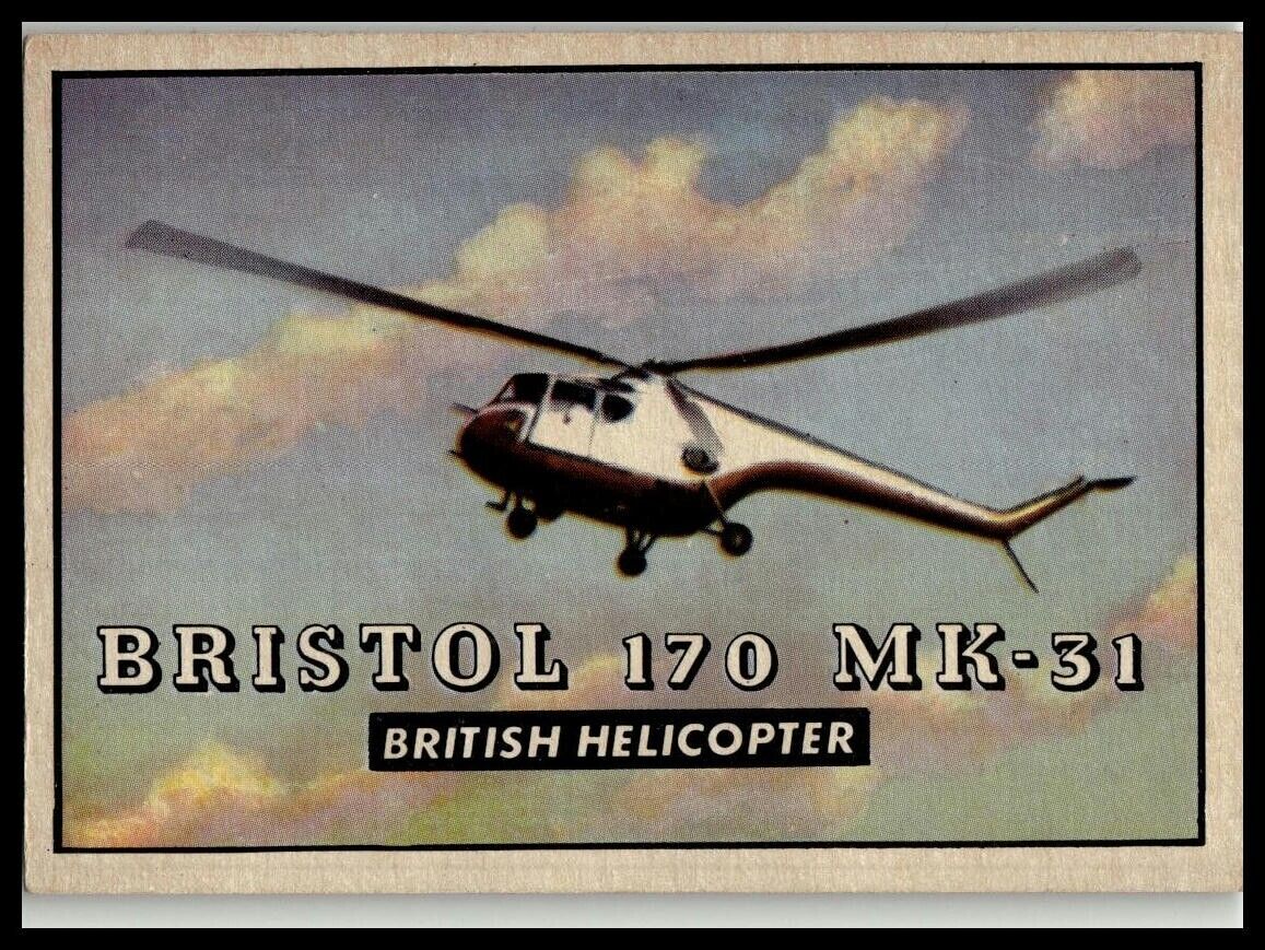 1952 Topps Wings #169 Bristol 170 MK-31 British Helicopter - Good