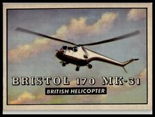 1952 Topps Wings #169 Bristol 170 MK-31 British Helicopter - Good picture