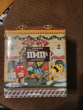 M&M's Train Depot Christmas Village Number 13 Tin Canister 2001 Sealed Complete picture