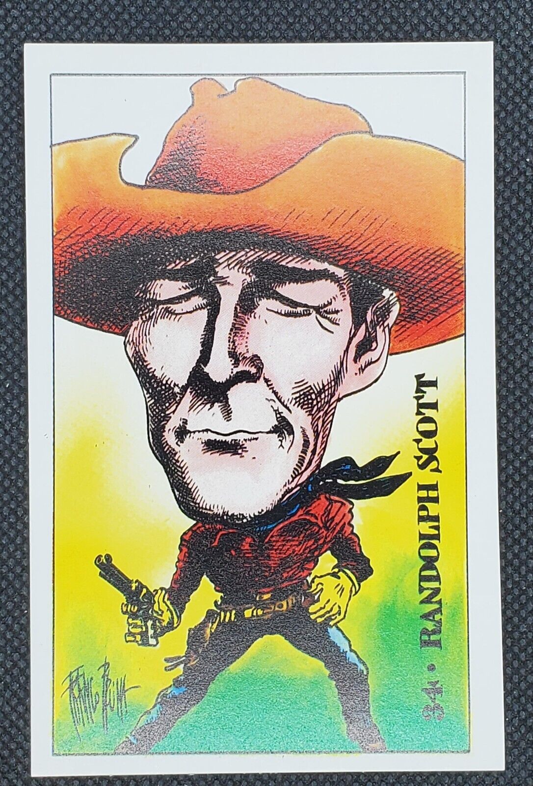 Randolph Scott Italian Trading Card 1971 Once Upon a Time Hollywood