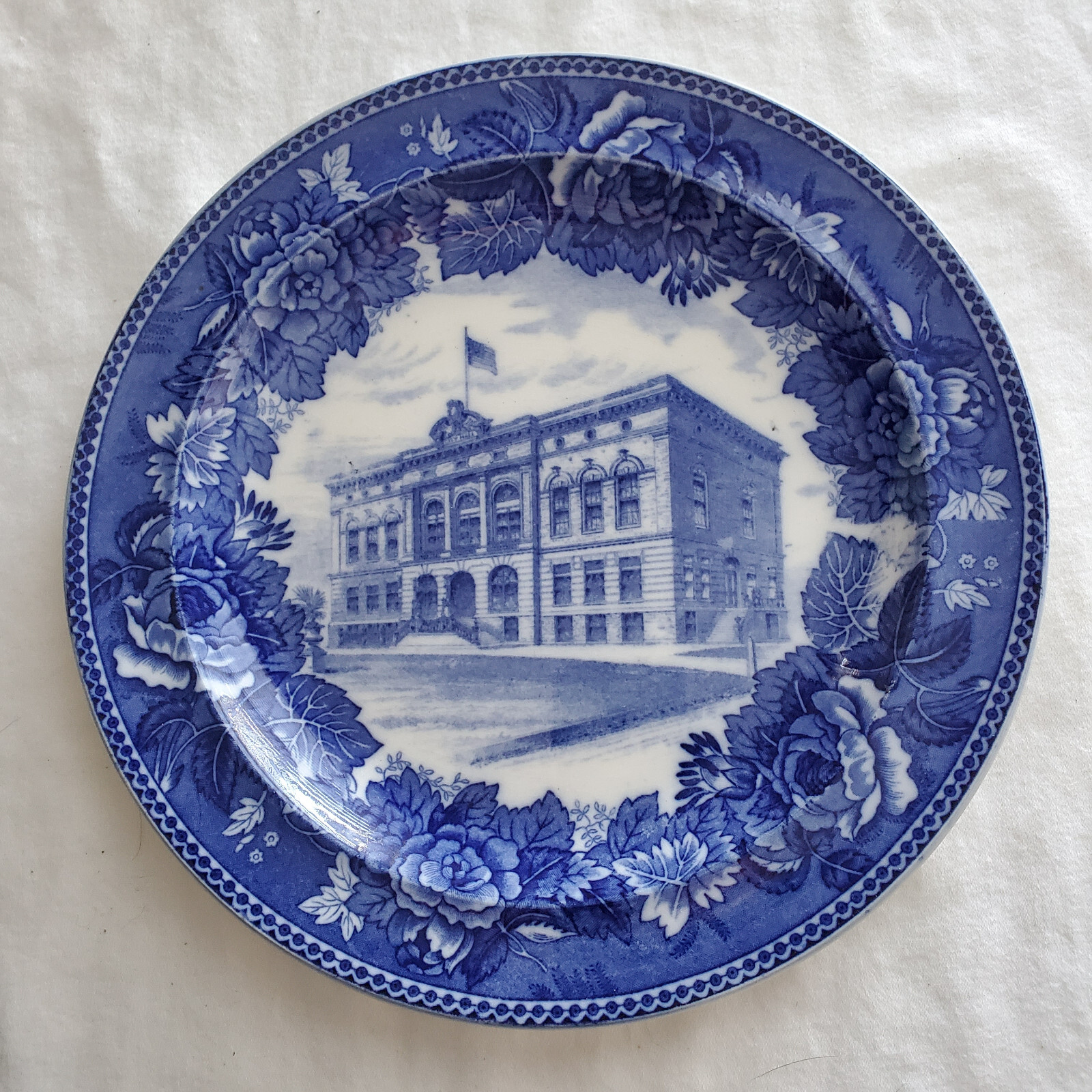 Waterville, Maine Antique Wedgwood Plate 9 1/4 Waterville, Maine Antique Wedgwood Plate 9 1/4