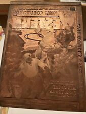 Walt Coburn's Western Magazine Pulp September 1950 Copper Printing Plate Rare picture