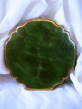STRATTON JADE GREEN MARBLED MIRROR COMPACT picture
