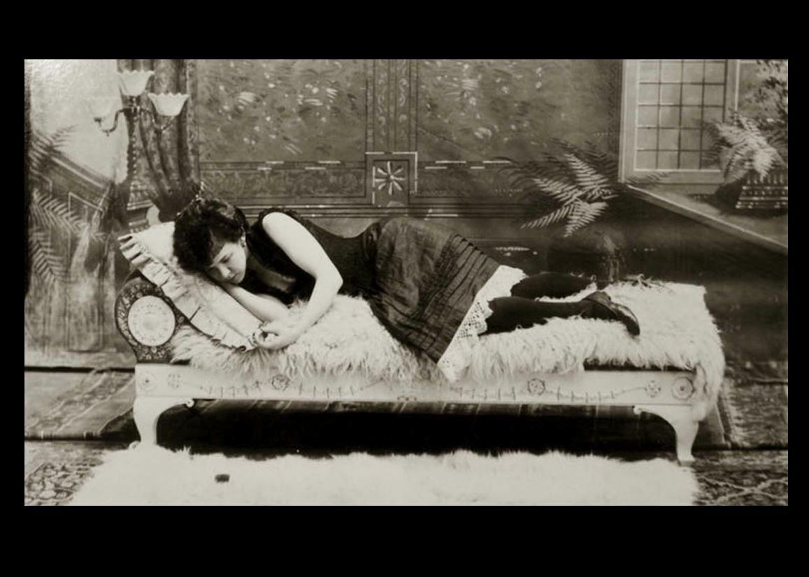 Sexy Prostitute Woman PHOTO New Orleans Brothel Vintage c1900 Bedroom #18