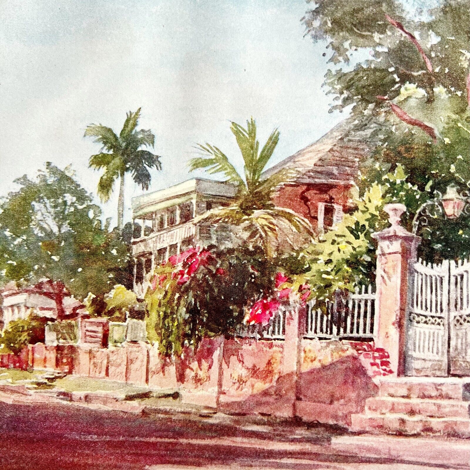 Duke Street Jamaica 1913 Panama Canal History Watercolor Art Print EJ Read DWEE1