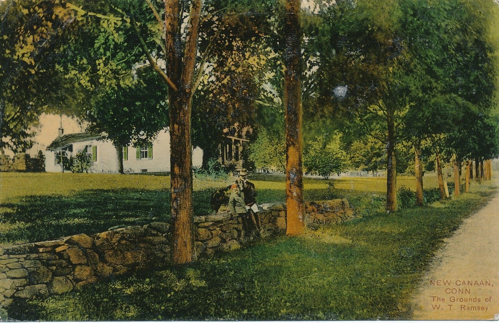 NEW CANAAN CT – W. T. Ramsey Grounds - 1908