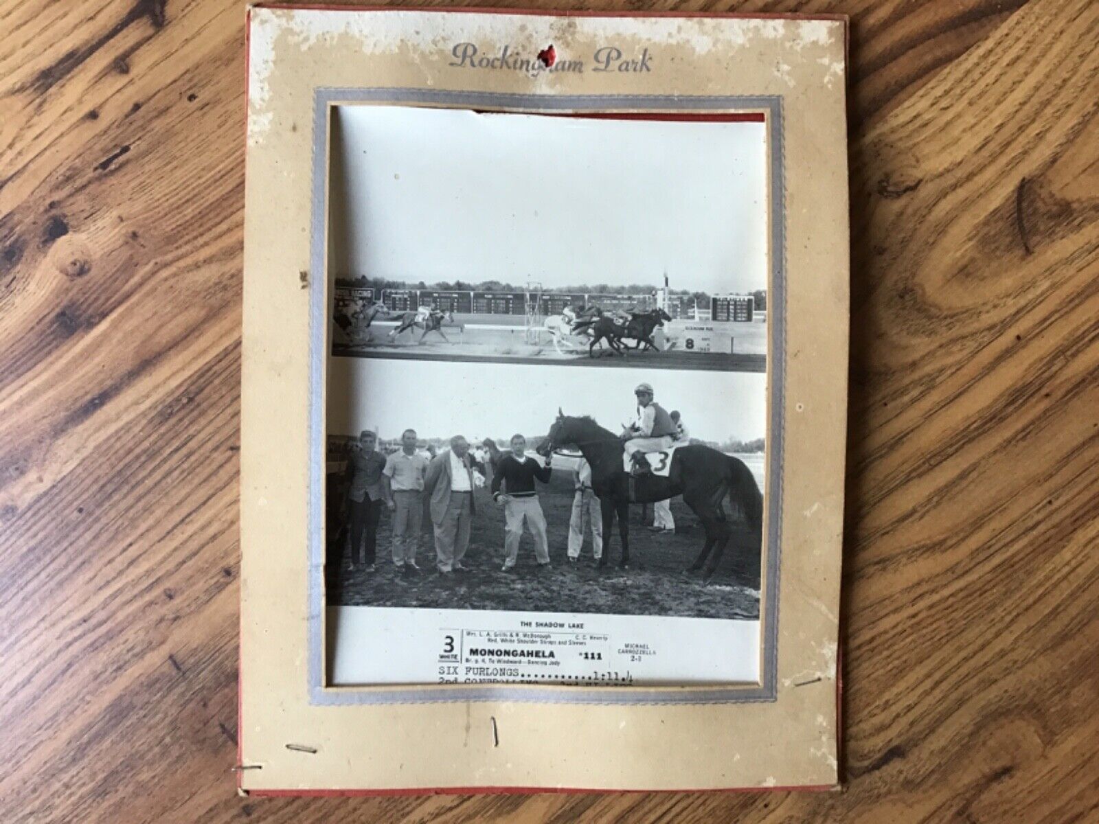 Vintage Photo Horse Race Rockingham Park New Hampshire 1963