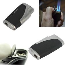 Honest Double twin jet torch windproof lighter with cigar punch picture