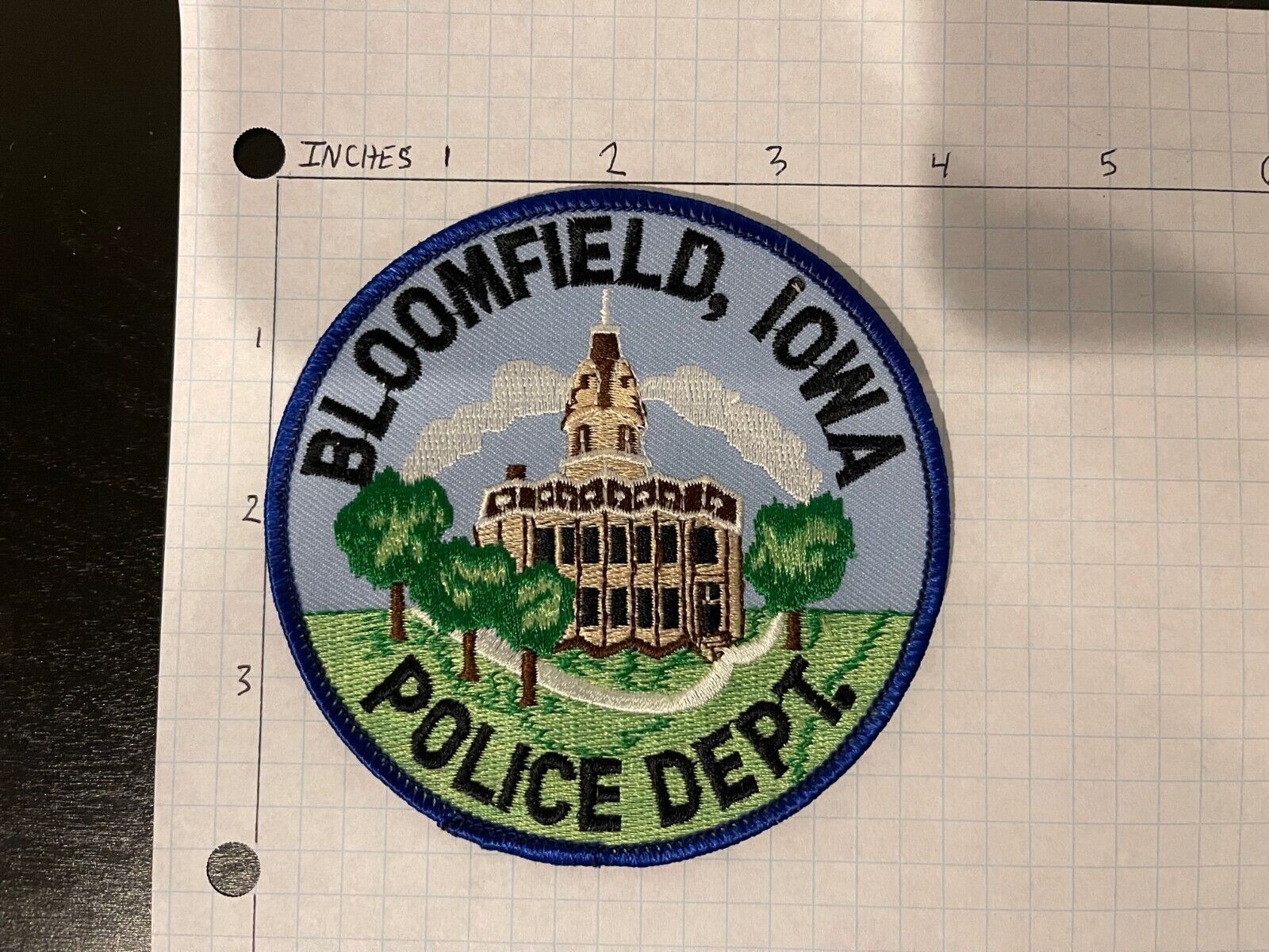 Bloomfield Iowa Police Patch SCENIC