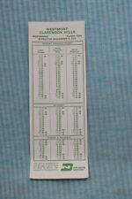 Burlington Northern Pocket Timetable - Westmont - Clarendon Hills - Nov 5, 1972 picture