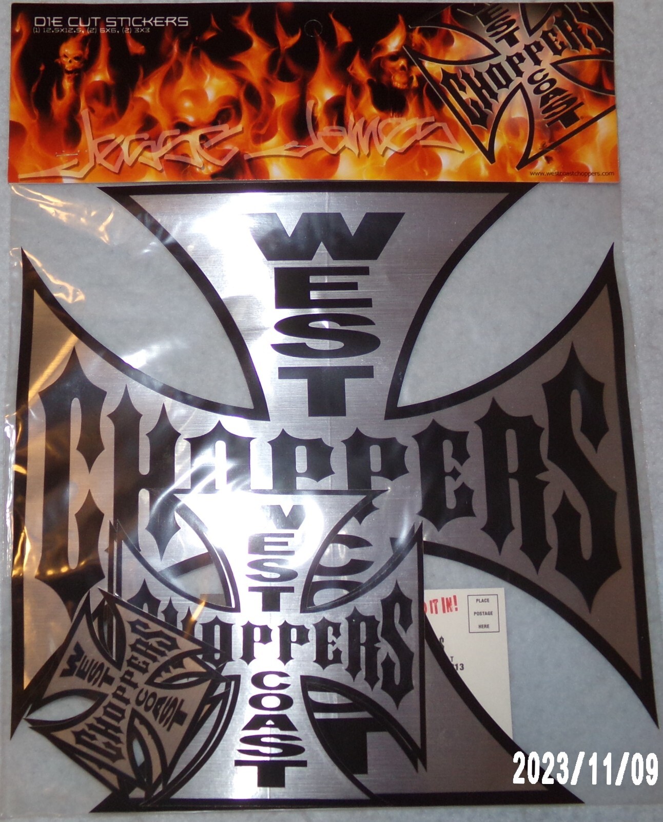 West Coast Choppers American Biker Jesse James Die Cut Stickers/Decals Set of 5 West Coast Choppers American Biker Jesse James Die Cut Stickers/Decals Set of 5