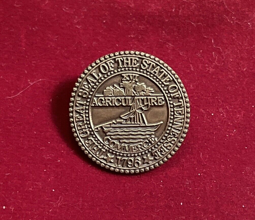 Great Seal Of The State Of Tennessee Agriculture Pin Bristol