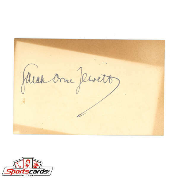 Sarah Orne Jewett (d.1909) Novelist Signed Autograph Card