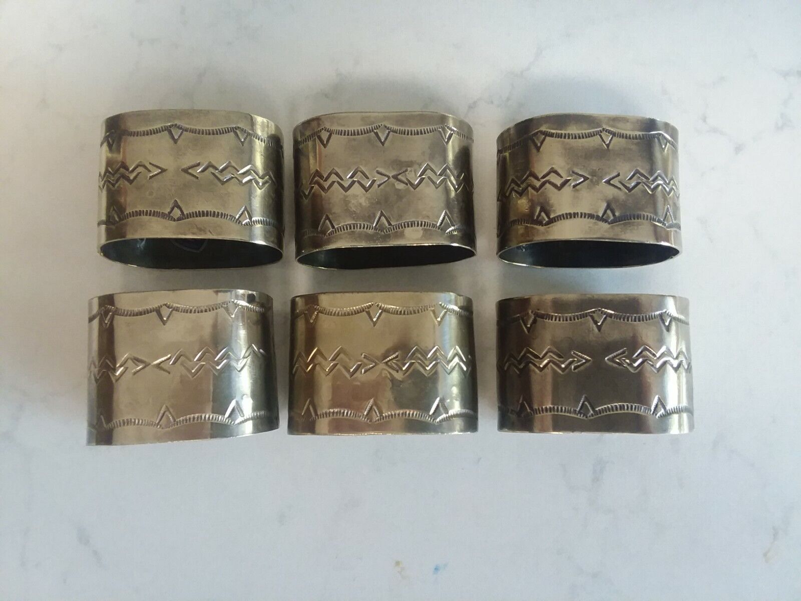 J. Alexander\'s Silver Napkin Rings (Set of 6)