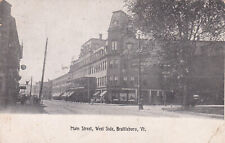 Brattleboro VT Main Street West Side Downtown 1912 picture