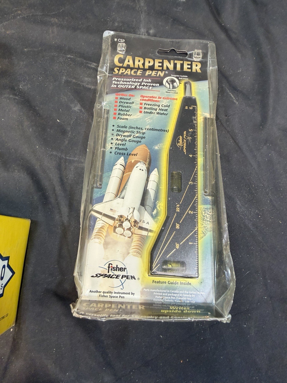 Fisher Carpenter Space Pen  Tradesmans Ballpoint Pen with Spirit Level New