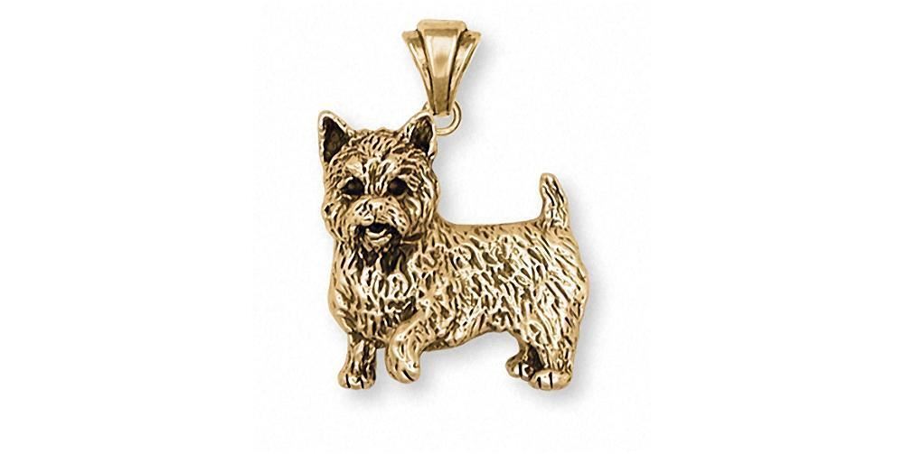 Norwich Terrier Pendant Jewelry 14k Gold Handmade Dog Pendant NT1-PG