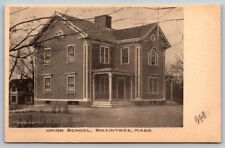 Vintage Massachusetts Postcard -  Union School  Braintree   c1907 picture