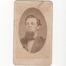 Antique Carte De Visite CDV Card Photograph Gentleman Bust Portrait E.W. Hall picture