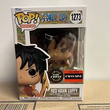 Funko Pop Red Hawk Luffy Chase AAA Exclusive One Piece Protector  Fast Shipping picture