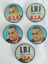 LYNDON B JOHNSON PRESIDENTIAL CAMPAIGN FLASHERS -LOT OF ( 5 ) picture