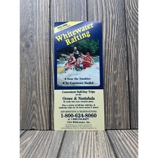 Vintage Whitewater Rafting Brochure Ocoee & Nantahala Half-Day Trips USA picture