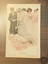 Vintage Britain Scribner's & Sons Postcard - The Wedding - Postally Unused picture