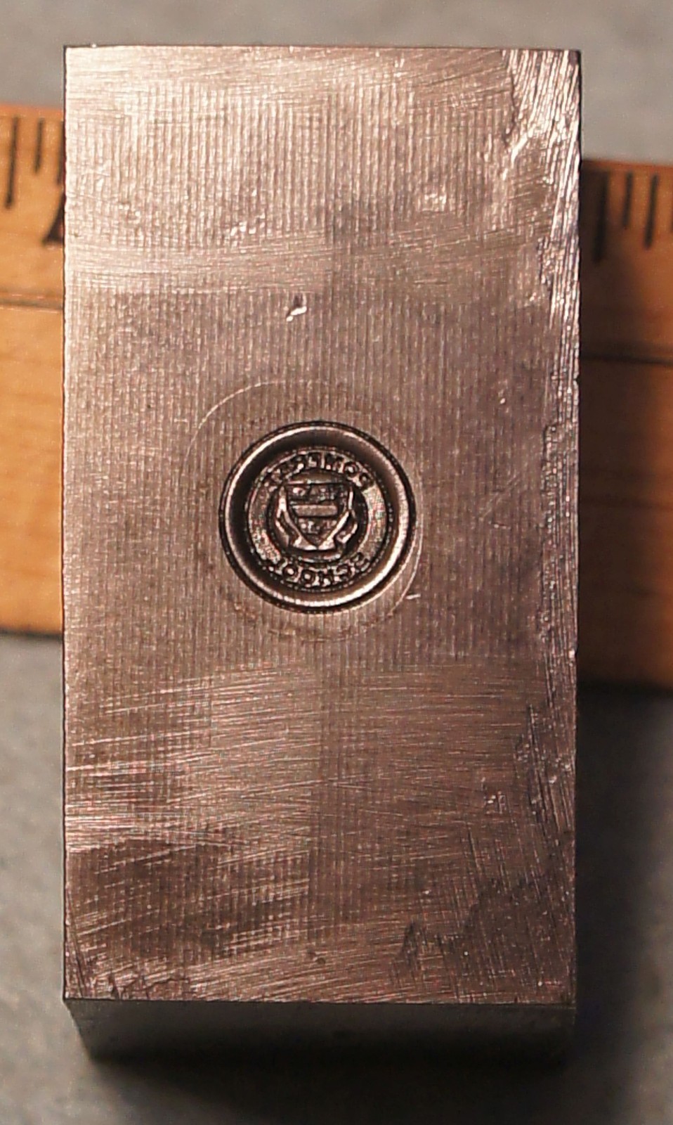 1928 Pomfret CT * POMFRET SCHOOL Emblem STEEL STAMPING DIE Robbins RC736 1928 Pomfret CT * POMFRET SCHOOL Emblem STEEL STAMPING DIE Robbins RC736