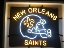New Orleans Saints Helmet Neon Light Sign 19x15 Bar Pub Man Cave Wall Decor picture