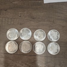   Morgan Silver Dollar Replica lot of 8 souvenir coins with   picture