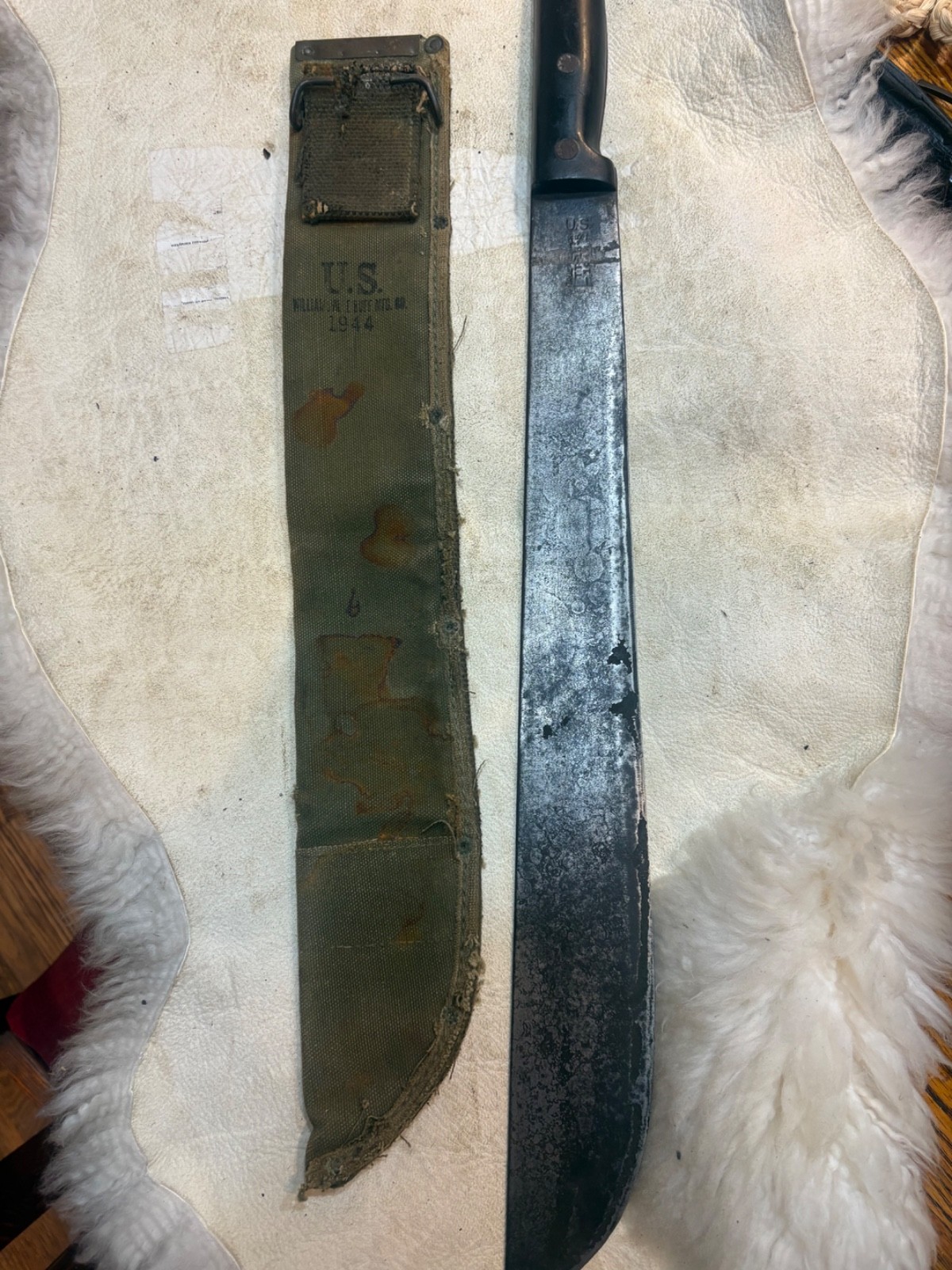 US  WW2 MACHETE 1943 TRUE TEMPER & Williamsville Buff Mfg. Co. 1944