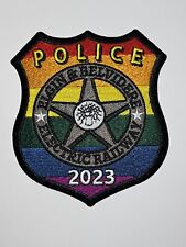ELGIN & BELVIDERE ELECTRIC RAILWAY 2023 GAY PRIDE POLICE PATCH ILLINOIS TRANSIT picture