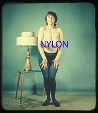 RARE VINTAGE 1950s 3-D STEREO COLOR SLIDE OF LINDA WEST picture