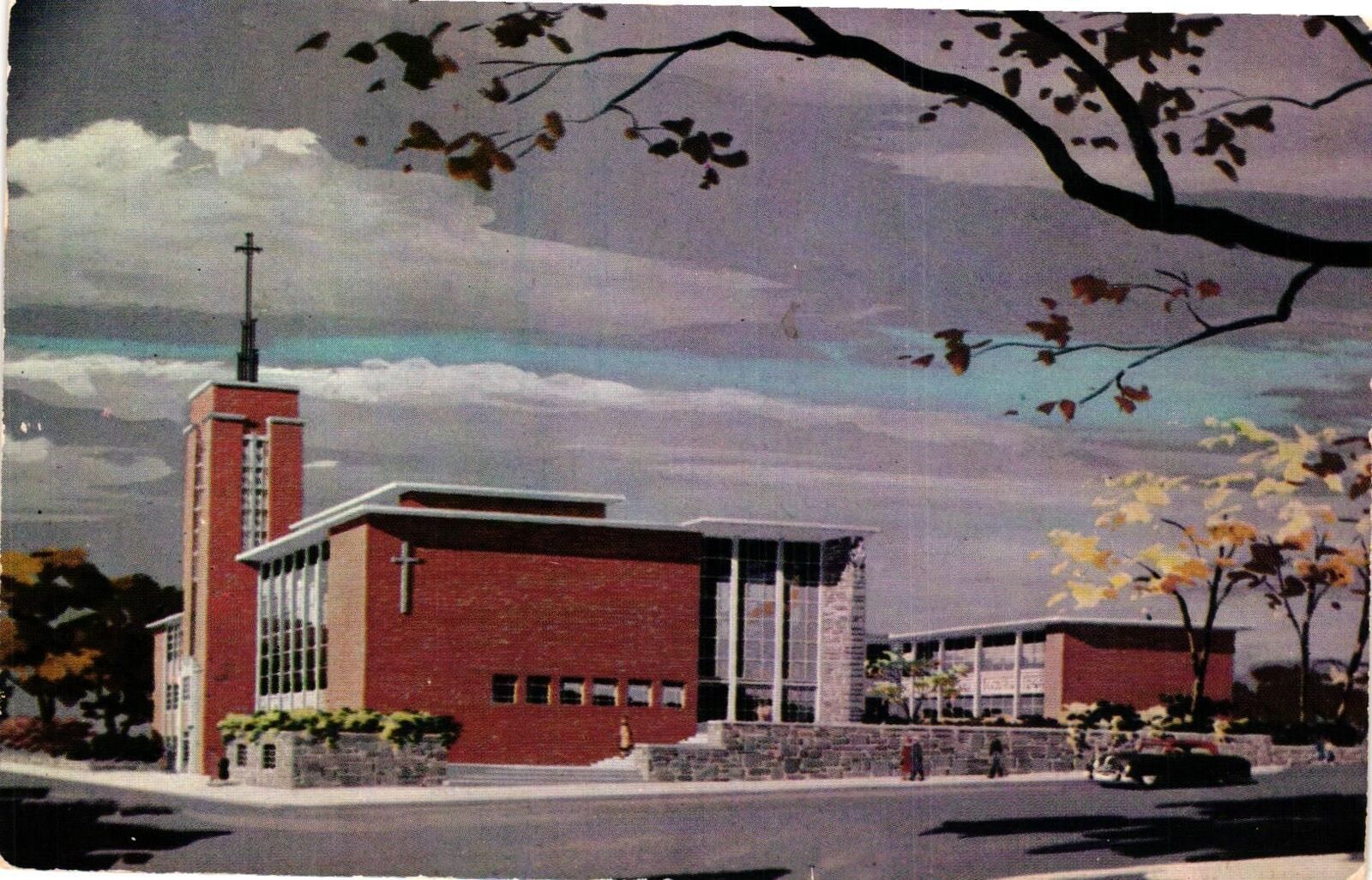 Vintage Postcard- Castleton Hill Moravian Church, Staten Island, NY