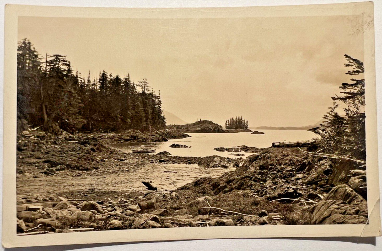 Vintage RPPC PRINCE RUPERT ISLAND BC CANADA Postcard Sailboat 1904-1920 C8