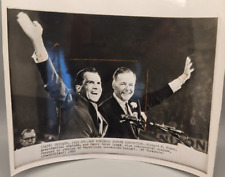 Richard Nixon Vintage AP Wirephoto Photo with Henry Cabot Lodge picture