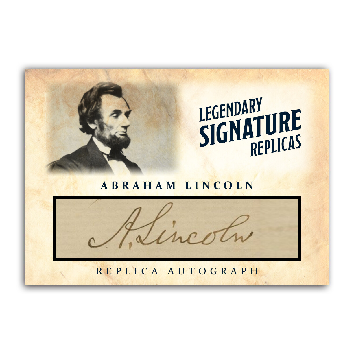 Abraham Lincoln ACEO Autograph Collectible Replica Presidential Signature Card