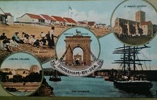 Shoreham By Sea UK Antique Postcard Early 1900s Rare Beach Harbour Sussex  picture