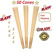 Authentic Raw King Size Cones W/Filter tips pre rolled (50 CONES)  picture