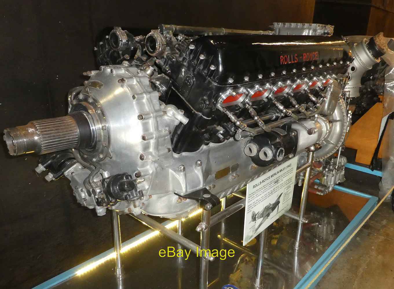 Photo 12x8 Brooklands - Rolls Royce Merlin Engine Mk61 Weybridge The Rolls c2022
