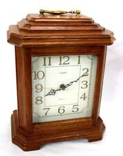 Linden Clock Westminster Oak Case Mantle Quartz Electronic 12