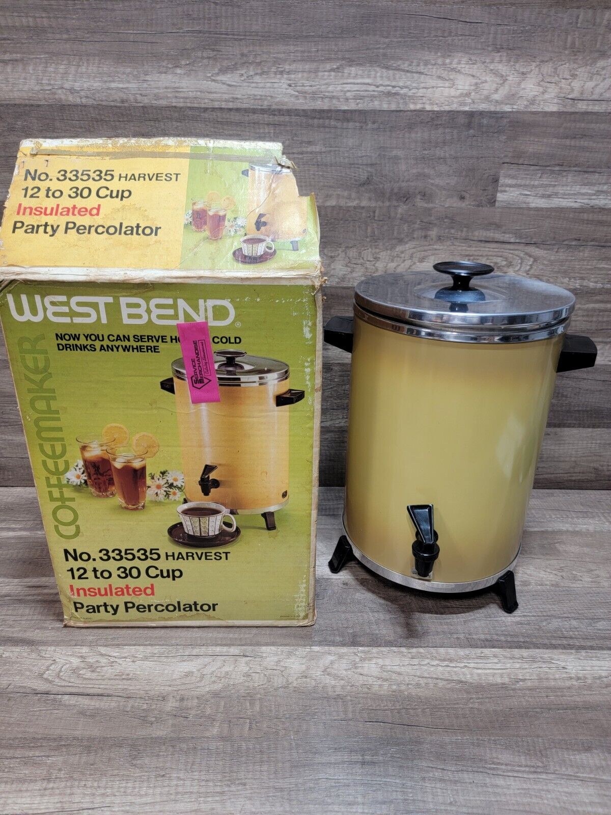 CLEAN West Bend 30 Cup Party Percolator Coffee Maker 33535 1976